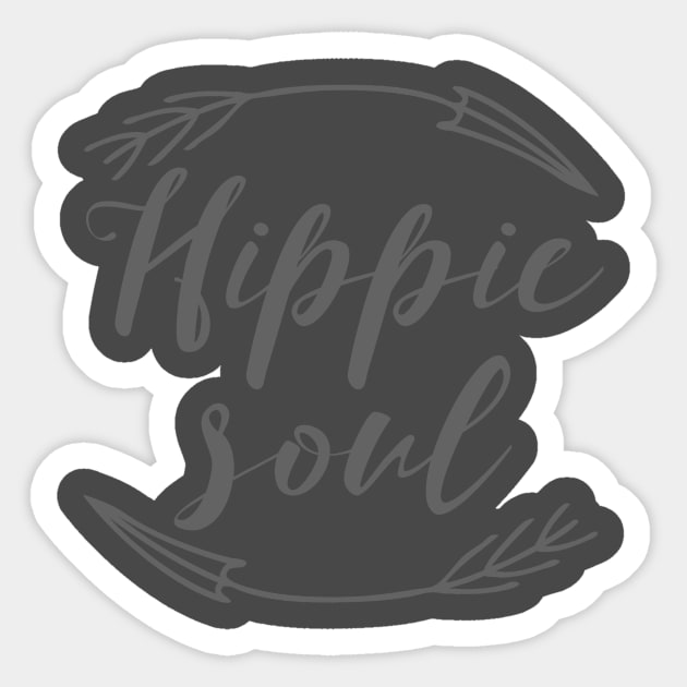 Hippie Soul Bohemian Hipster Flower Child Novelty design Sticker by nikkidawn74